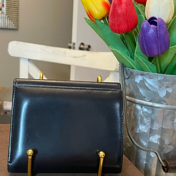 Burberry compact wallet in smooth black leather - Picture 3 of 12